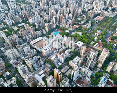 Veduta aerea di Belo Horizonte nello stato di Minas Gerais, Brasile Foto Stock