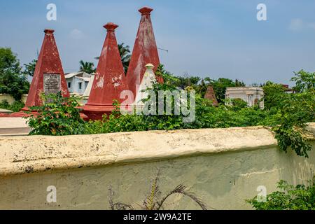 08 30 2015 Vintage Old Dutch Cimitery in Bheemunipatnam visakapatnam;Andhra Pradesh India Asia. Foto Stock