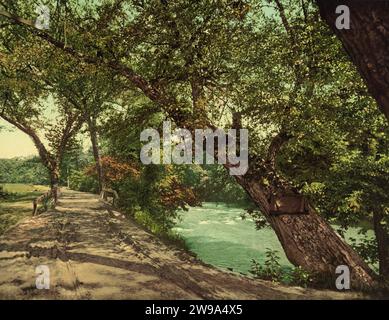 Swannanoa River, Asheville, Buncombe County, North Carolina 1902. Foto Stock