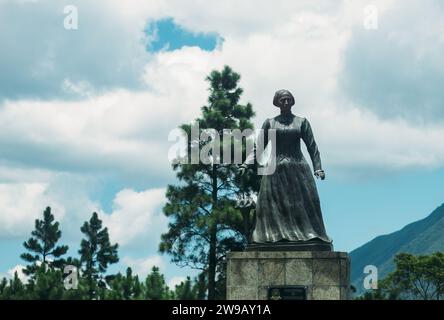 Imperatrice Teresa Cristina 14 marzo 1822 – 28 dicembre 1889 statua all'ingresso del comune. Teresopolis è stata chiamata in suo onore Foto Stock