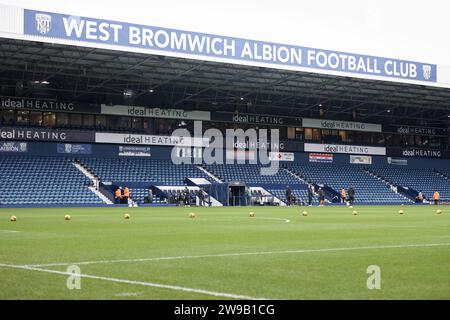 West Bromwich, Regno Unito. 26 dicembre 2023. Una visione generale del terreno preso in vista della partita dell'EFL Sky Bet Championship tra West Bromwich Albion e Norwich City agli Hawthorns, West Bromwich, Inghilterra, il 26 dicembre 2023. Foto di Stuart Leggett. Solo per uso editoriale, licenza necessaria per uso commerciale. Nessun utilizzo in scommesse, giochi o pubblicazioni di un singolo club/campionato/giocatore. Credito: UK Sports Pics Ltd/Alamy Live News Foto Stock