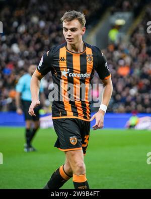 HULL, REGNO UNITO. 26 dicembre 2023. EFL Championship Football League: Hull City AFC contro Sunderland AFC. Lo spago Scott di Hull City. Credit Paul Whitehurst/Alamy Live News Foto Stock