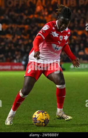 Il Fábio Jaló posto di Barnsley in azione durante il match di Sky Bet League 1 Port vale vs Barnsley a vale Park, Burslem, Regno Unito. 26 dicembre 2023. (Foto di Craig Thomas/News Images) in, il 26/12/2023. (Foto di Craig Thomas/News Images/Sipa USA) credito: SIPA USA/Alamy Live News Foto Stock