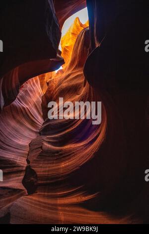 Navajo Upper Lower Antelope Canyon Arizona Foto Stock