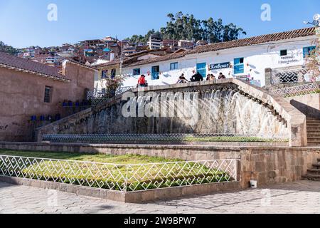 Plazoleta de San Blas a Cusco, Perù Foto Stock