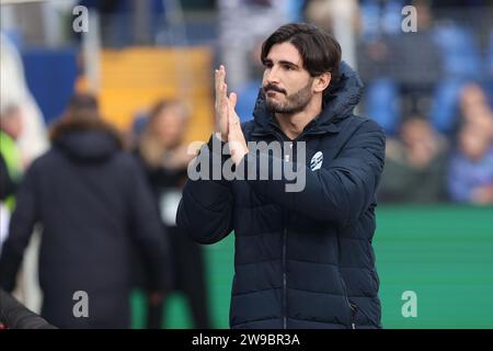 Lecco, Italia. 26 dicembre 2023. xx durante il match di serie BKT tra Lecco e Sudtirol allo Stadio Mario Rigamonti-Mario ceppi il 26 dicembre 2023 a Lecco, Italia. (Foto di Matteo Bonacina/LiveMedia) Credit: Independent Photo Agency/Alamy Live News Foto Stock