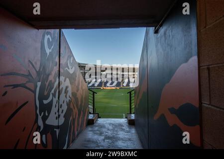 Hull, Regno Unito. 26 dicembre 2023. Una vista generale all'interno dello stadio MKM davanti alla partita del campionato Sky Bet Hull City vs Sunderland al MKM Stadium, Hull, Regno Unito, 26 dicembre 2023 (foto di James Heaton/News Images) a Hull, Regno Unito il 26/12/2023. (Foto di James Heaton/News Images/Sipa USA) credito: SIPA USA/Alamy Live News Foto Stock