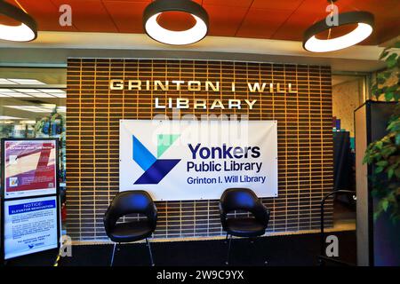 Grinton, io Will Library Yonkers NY Foto Stock