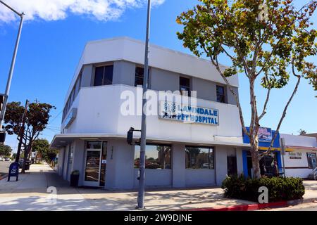 Lawndale, California: LAWNDALE PET HOSPITAL al 14700 di Hawthorne Blvd, Lawndale Foto Stock