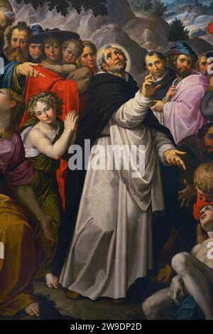 Giovanni Battista Trotti, detto il Malosso (1556-1619). Pittore italiano. St Il miracolo di Giacinto. Olio su tela, 1596. Dalla Chiesa di San Domenico, Cremona. Museo Civico Ala Ponzone. Cremona. Lombardia. Italia. Foto Stock