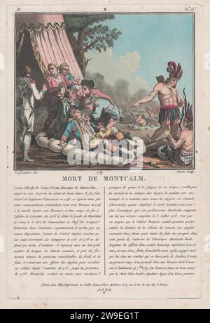 Mort de Montcalm [la morte di Montcalm a Quebec, 14 settembre 1759] 1883 di Jean-Baptiste Morret Foto Stock