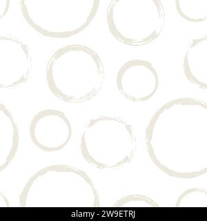 Motivo senza cuciture con cerchi a grunge Illustrazione Vettoriale