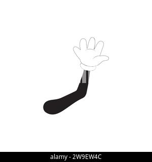 Concetto di mano. Raccolta di gesti segnali vettoriali di alta qualità per pagine Web, libri, negozi online, volantini, striscioni, ecc. le mani sono protette Illustrazione Vettoriale