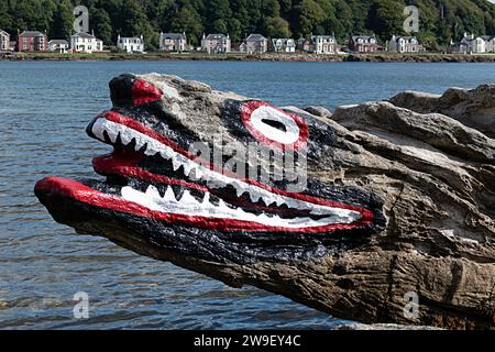 Crocodile Rock, Millport, Great Cumbrae, Scozia Foto Stock