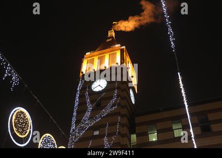 Non esclusiva: DNIPRO, UCRAINA - 25 DICEMBRE 2023 - Kelnskyi Boulevard è visibile a Natale, Dnipro, Ucraina orientale Foto Stock