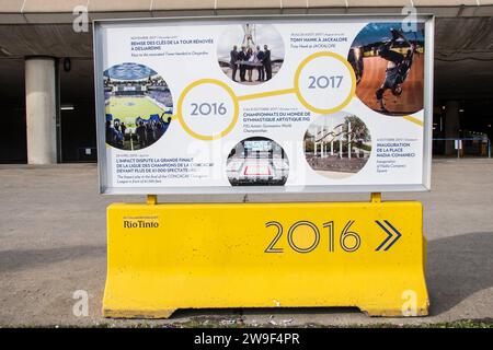 2016 - 2017 Storia dello Stadio Olimpico a Montreal, Quebec, Canada Foto Stock