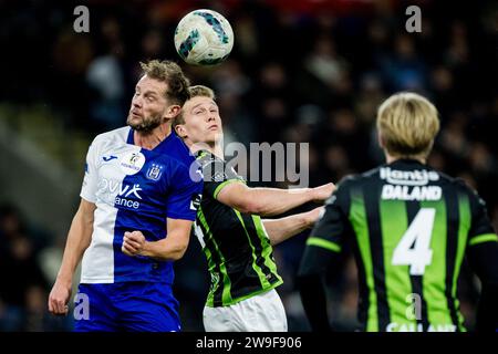 Bruxelles, Belgio. 27 dicembre 2023. Anderlecht's Mats Rits raffigurato in azione durante una partita di calcio tra l'RSC Anderlecht e il Cercle Brugge KSV, mercoledì 27 dicembre 2023 a Bruxelles, il giorno 20 della prima divisione del campionato belga "Jupiler Pro League" del 2023-2024. BELGA PHOTO JASPER JACOBS Credit: Belga News Agency/Alamy Live News Foto Stock