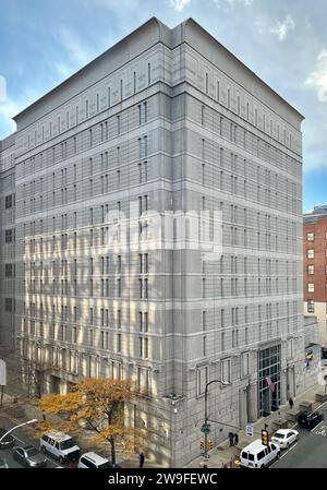 Il Federal Detention Center di Filadelfia, 7th and Arch Street a Chinatown, è una prigione federale degli Stati Uniti che ospita circa 628 detenuti. Foto Stock