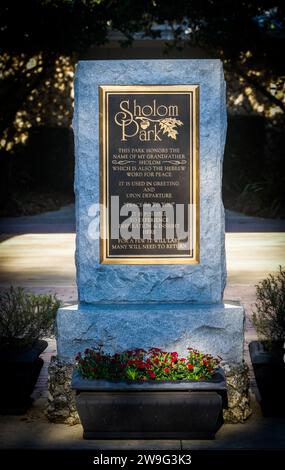 10-17-23 Sholom Park è un giardino botanico privato di 44 ettari a Ocala, Florida, senza scopo di lucro. Il parco dispone di oltre 3 km di sentieri pavimentati Foto Stock