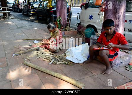 Vita quotidiana a Mumbai, India. Foto Stock