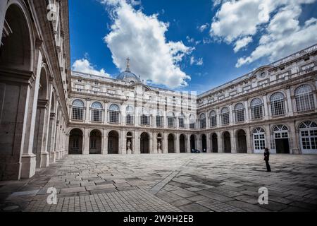 Palazzo reale di Felipe 6 - Re di Spagna. Foto Stock