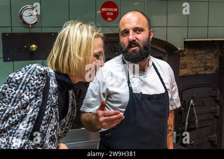 Ristorante Noni a la Valletta, Malta Foto Stock