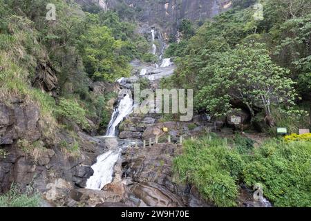 Cascata nella Hill Country, Sri Lanka Foto Stock