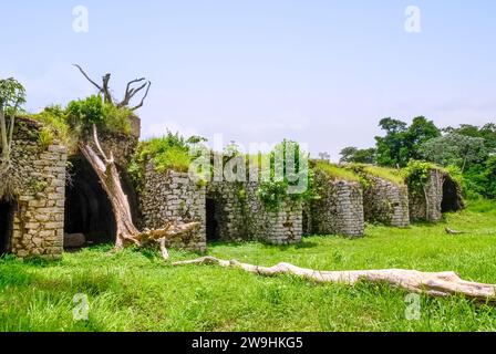 Rovine storiche di Trocha Mariel Majana, Cuba Foto Stock