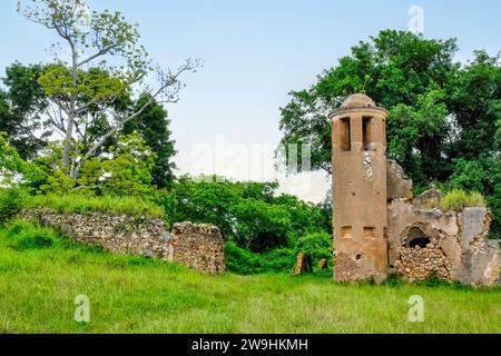 Rovine storiche di Trocha Mariel Majana, Cuba Foto Stock