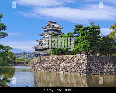 Il Castello Matsumoto, Matsumoto, Giappone Foto Stock