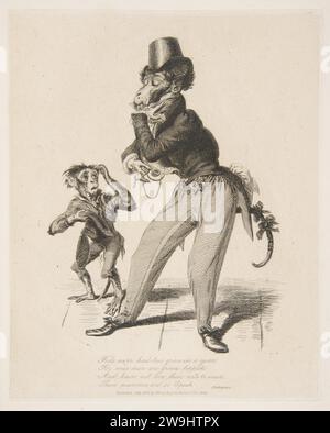 Monkey Dandy, From Monkey-ana, or Men in miniature 1959 di Thomas Landseer Foto Stock