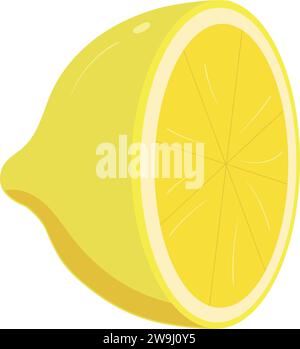 Icona di frutta di lime colorata isolata Vector Illustrazione Vettoriale