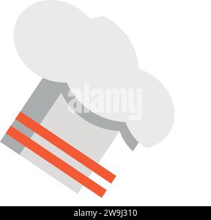 Icona cappello chef isolato immagine vettore Illustrazione Vettoriale