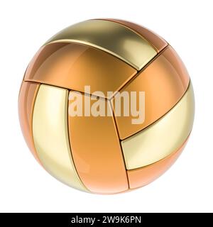Il premio Gold Cup pallavolo, 3D rendering isolati su sfondo bianco Foto Stock