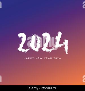 Felice anno nuovo 2024, Capodanno cinese 2024, celebrazioni Illustrazione Vettoriale