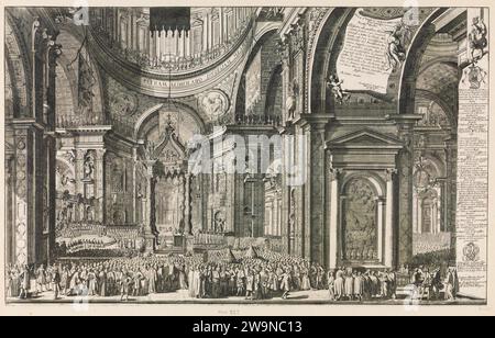 Canonizzazione di cinque cardinali nella Basilica di San Pietro, Roma 1953 di Matteo Gregorio Rossi Foto Stock