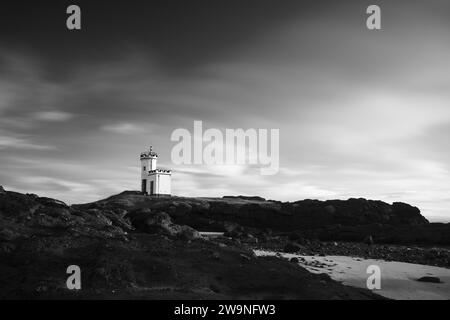 Fotografia di © Jamie Callister. Faro di Elie Ness, East Neuk di Fife, East Scotland, 9 novembre 2023 Foto Stock