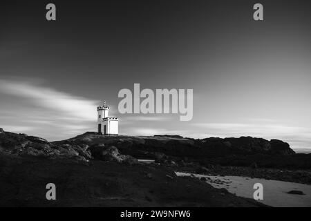 Fotografia di © Jamie Callister. Faro di Elie Ness, East Neuk di Fife, East Scotland, 9 novembre 2023 Foto Stock