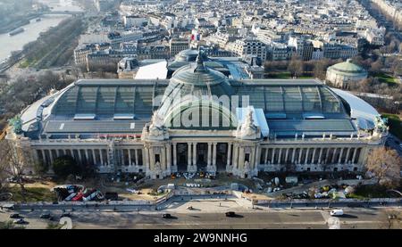 Drone Photo Grand palais Paris France Europe Foto Stock