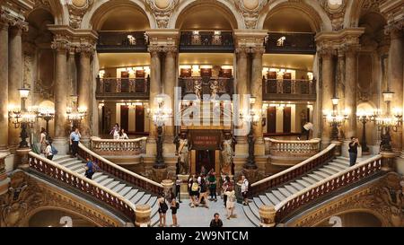 Foto Palazzo garnier, Palais garnier parigi francia europa Foto Stock