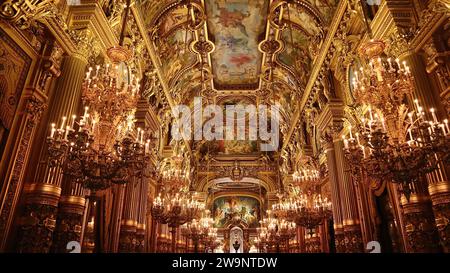 Foto Palazzo garnier, Palais garnier parigi francia europa Foto Stock