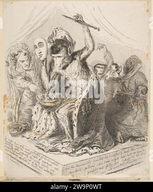 Monkey Despot, da Monkey-Ana or Men, in miniatura 1917 di Thomas Landseer Foto Stock