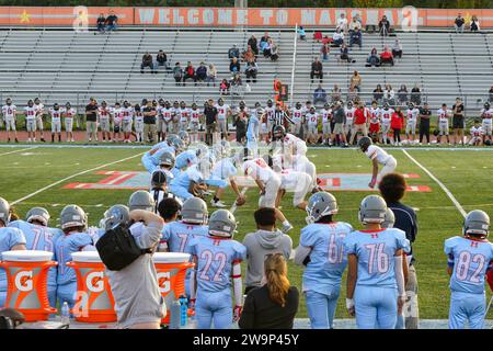 Partita di football della High School a Falls Church Virginia Foto Stock
