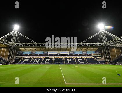 Preston, Regno Unito. 29 dicembre 2023. Una visione generale di Deepdale in vista della partita, durante il match per lo Sky Bet Championship Preston North End vs Sheffield mercoledì a Deepdale, Preston, Regno Unito, 29 dicembre 2023 (foto di Cody Froggatt/News Images) a Preston, Regno Unito il 29/12/2023. (Foto di Cody Froggatt/News Images/Sipa USA) credito: SIPA USA/Alamy Live News Foto Stock