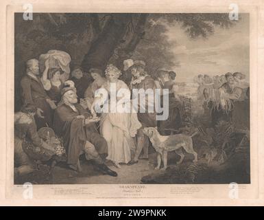 Florizel, perdita, etc. In The Shepherd's Cot (Shakespeare, Winter's tale, Act 4, Scene 3) 1942 di Francis Wheatley Foto Stock