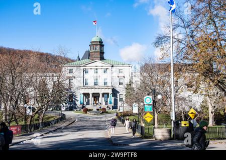 Campus della McGill University nel centro di Montreal, Quebec, Canada Foto Stock