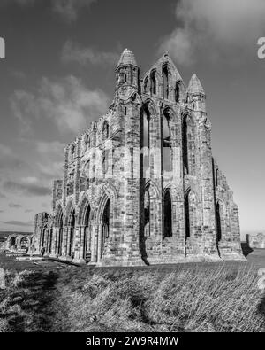 Abbazia di Whitby Foto Stock