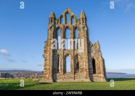 Abbazia di Whitby Foto Stock