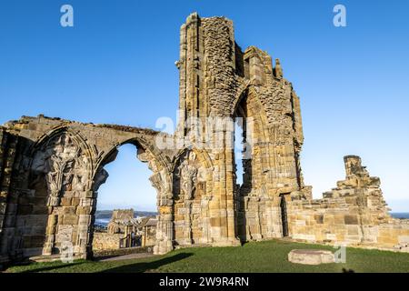 Abbazia di Whitby Foto Stock