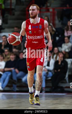 Varese, Italia. 29 dicembre 2023. Niccolo Mannion (pallacanestro Varese) durante Openjobmetis Varese vs UNAHOTELS Reggio Emilia, partita di serie A di pallacanestro a Varese, Italia, dicembre 29 2023 crediti: Agenzia fotografica indipendente/Alamy Live News Foto Stock